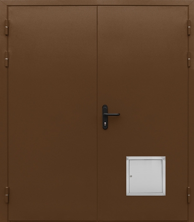 Противопожарная дверь со стыковочным узлом ДПМ EI-90 двупольная глухая