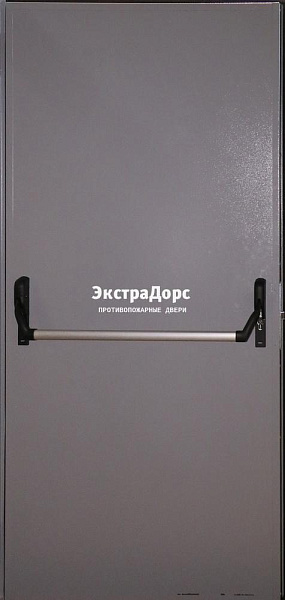 Глухая противопожарная дверь серая с антипаникой в Сергиев посаде  купить